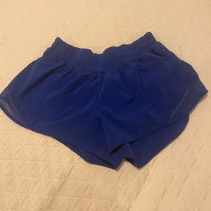 royal blue lululemon shorts
